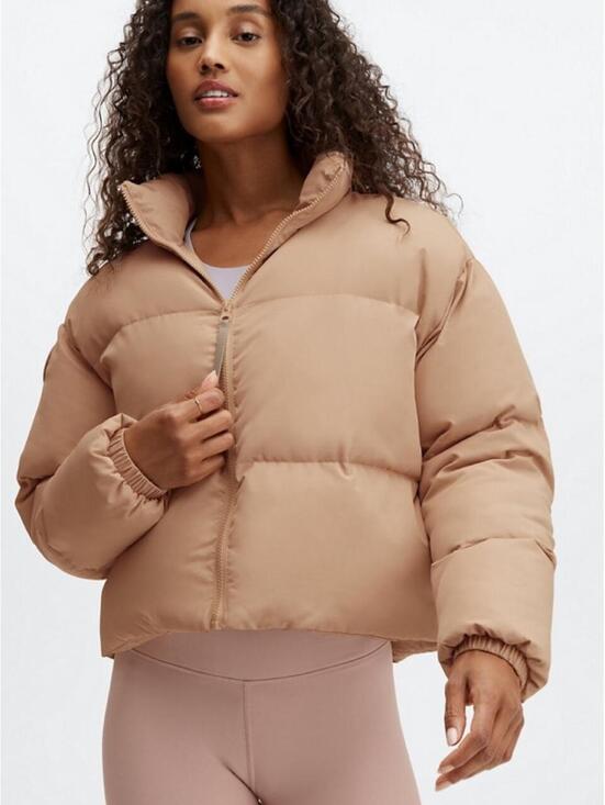 Fabletics Jackets & Blazers - Fabletics Essential Cropped Hooded Puffer